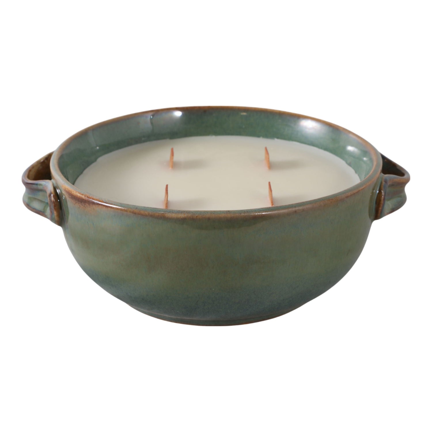 8" Lakeside Rain Candle 14 Oz - Green