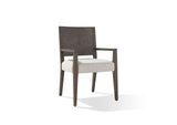 FQBM64 Oakland Wood Arm Chair In Brunette (Set of 2)