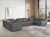 1116 - 8-Piece U-Shaped Sectional Sofa In With 2 Power Recliners & Power Headrests