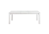 AG-638-096 Sunset Trading Dover 60-78-96" Rectangular Expandable Dining Table | White Dove Wood | Seats