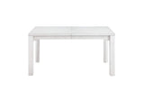 AG-638-096 Sunset Trading Dover 60-78-96" Rectangular Expandable Dining Table | White Dove Wood | Seats