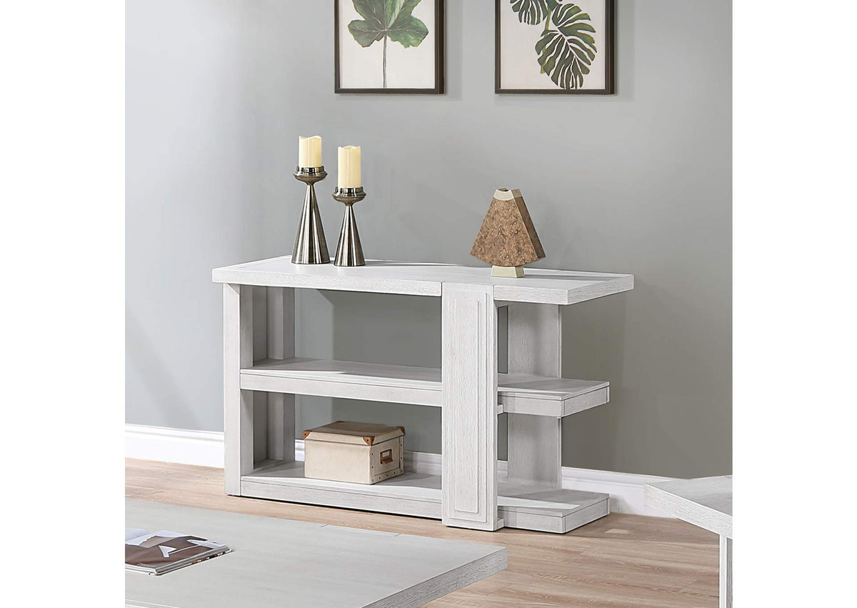 AG-638-825 Sunset Trading Dover Sofa Table | White Dove Wood