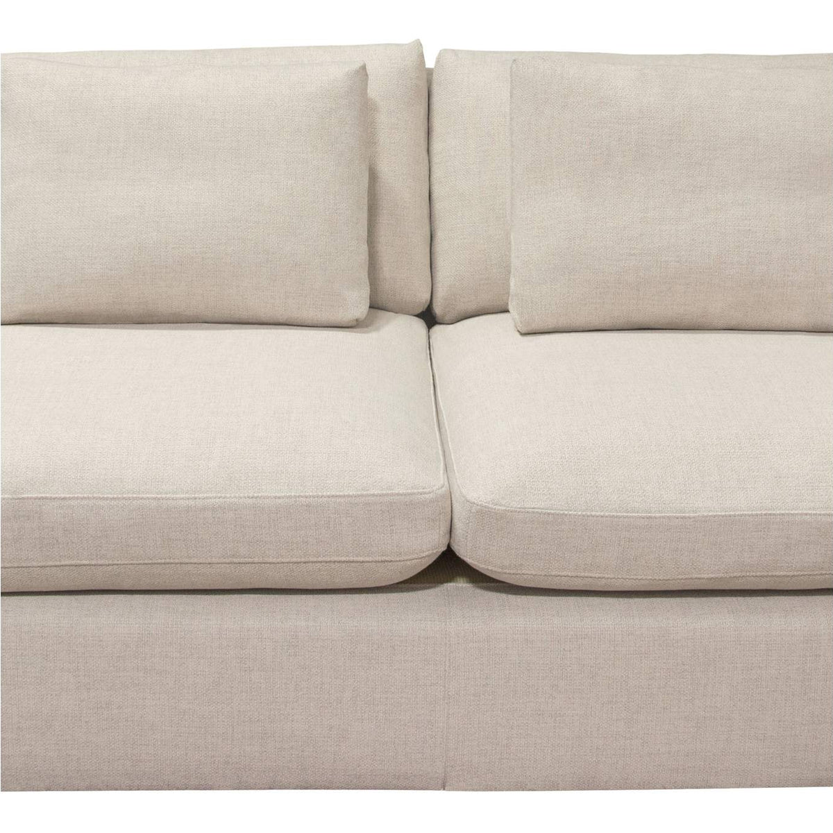 ARCADIACM3PC Arcadia 3pc Corner Sectional W/ Feather Down Seating In Cream Fabric