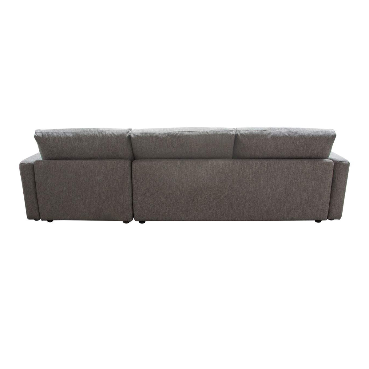 ARCADIAGR2PC Arcadia 2pc Reversible Chaise Sectional W/ Feather Down Seating In Grey Fabric