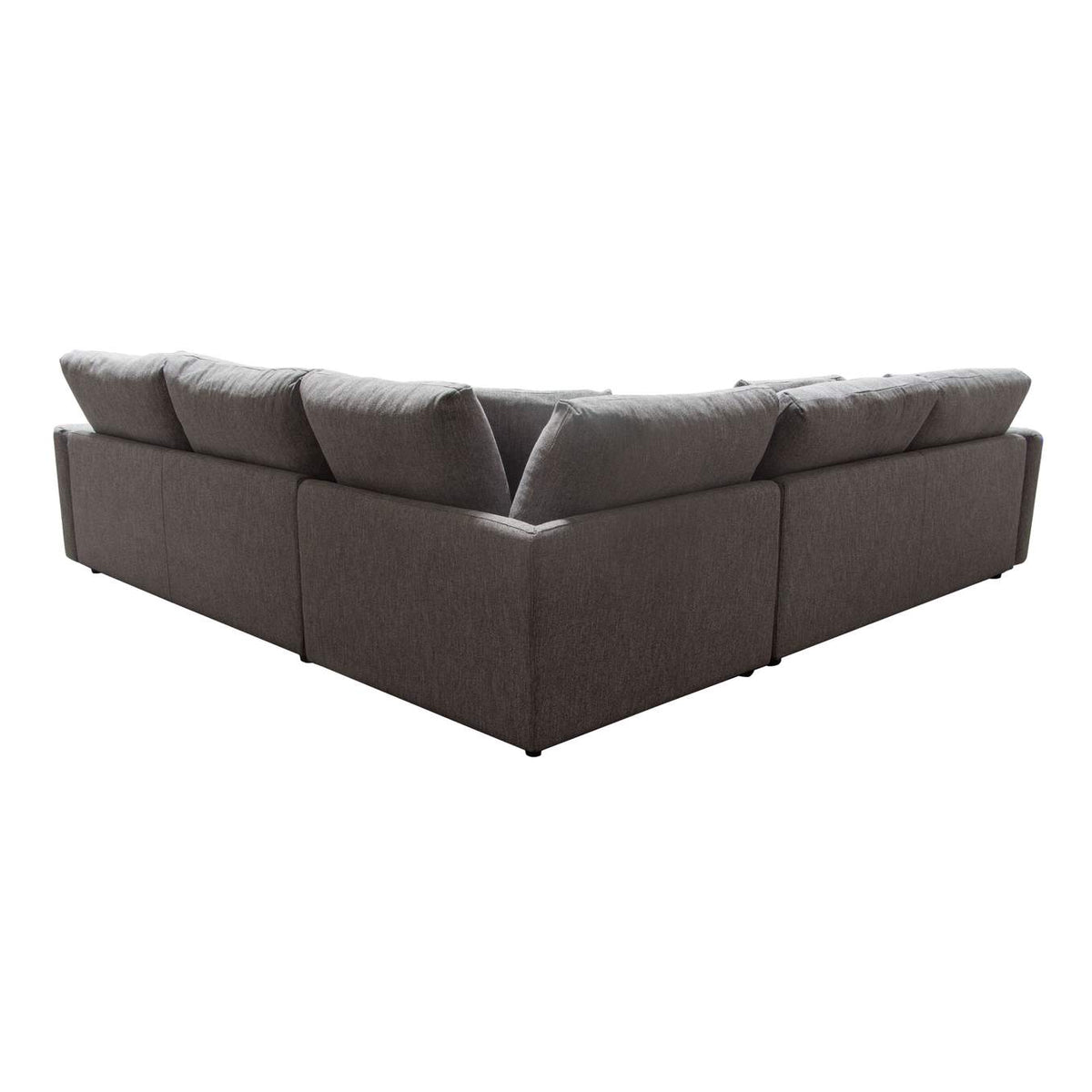 ARCADIAGR3PC Arcadia 3pc Corner Sectional W/ Feather Down Seating In Grey Fabric