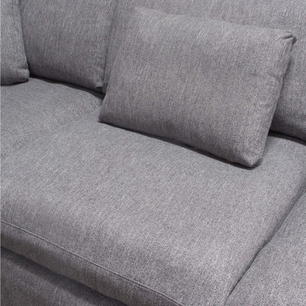 ARCADIAGR3PC Arcadia 3pc Corner Sectional W/ Feather Down Seating In Grey Fabric