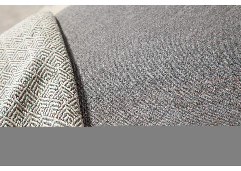 ARCADIAGR3PC Arcadia 3pc Corner Sectional W/ Feather Down Seating In Grey Fabric
