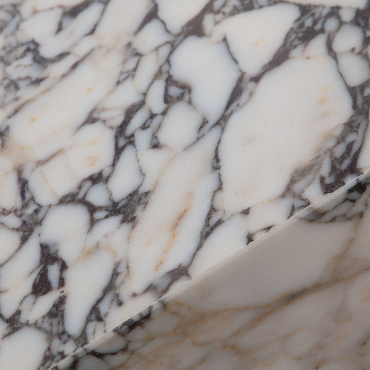 Ark Square Pedestal End Table in Genuine Viola Marble