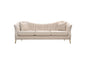 Ava Sofa In Sand Linen Fabric W/ Gold Leg
