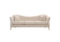 Ava Sofa in Sand Linen Fabric w/ Gold Leg by Diamond Sofa