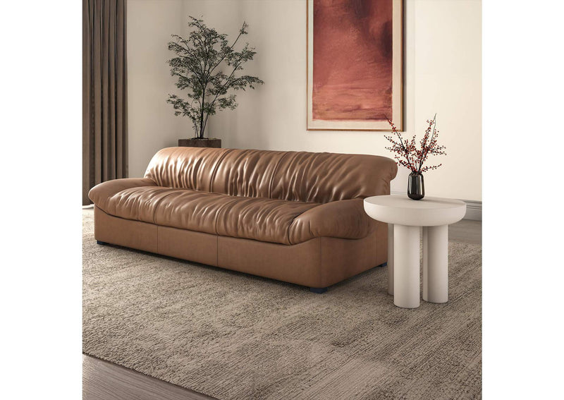 AZ-1005-03 Halston Sofa Tan Leather