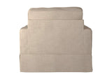 SU-108520-466082 Sunset Trading Americana Box Cushion Slipcovered Chair | Linen