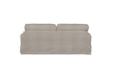 SU-108500-220591 Sunset Trading Americana Box Cushion Slipcovered Sofa | Light Gray