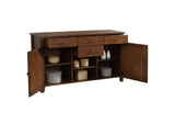 DLU-BR-SB-AM Sunset Trading Simply Brook Sideboard Server | Amish Brown
