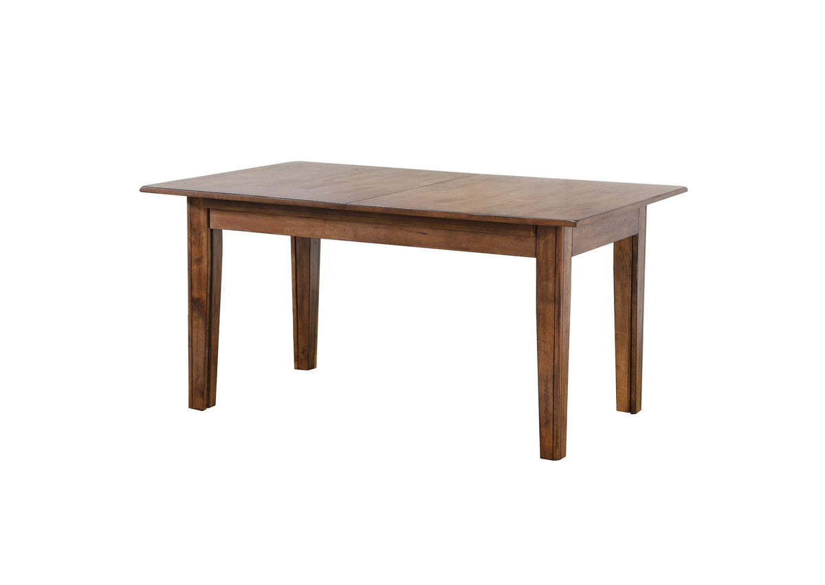 DLU-BR134-AM7PC Sunset Trading 7 Piece Simply Brook Rectangular Extendable Table Dining Set| Amish Brown