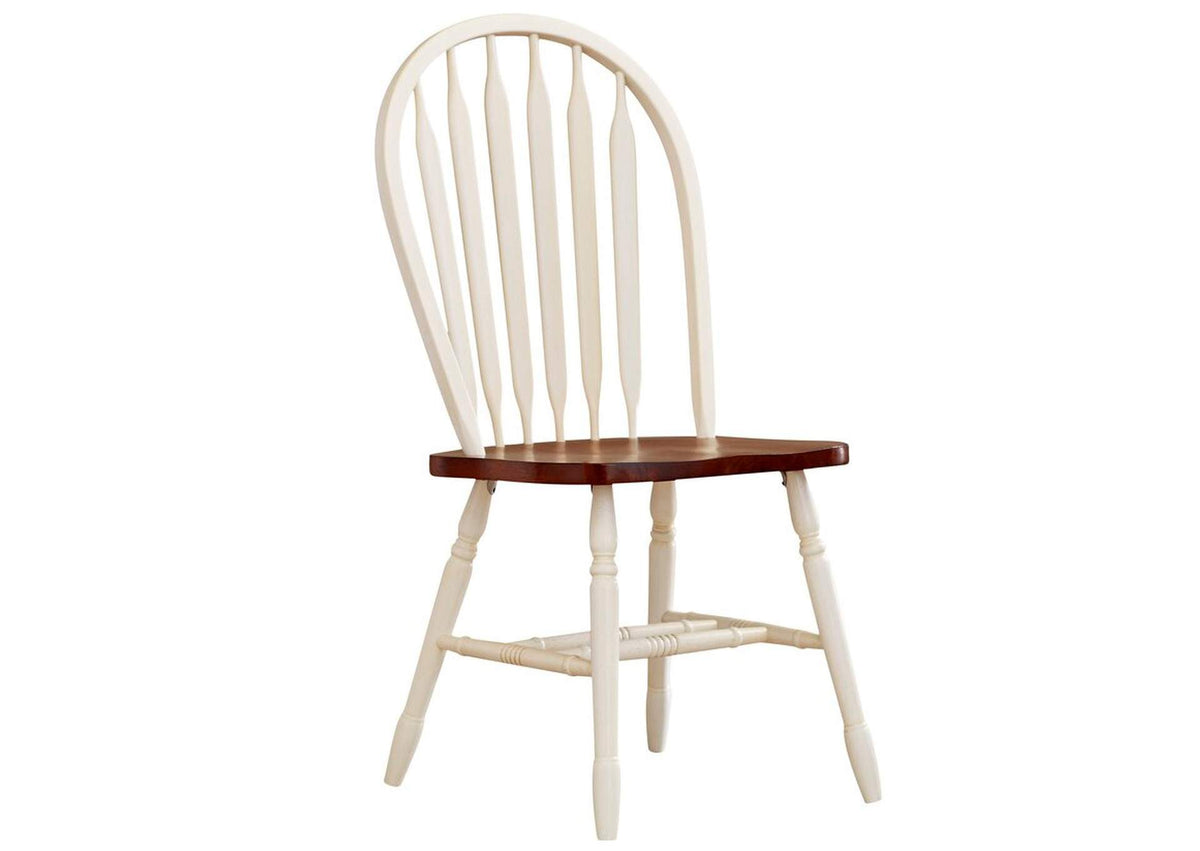 DLU-ADW4242-820-AW3PC Sunset Trading 3 Piece 42" Round Drop Leaf Dining Set with Arrowback Chairs