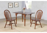 PK-ADW3448-CT Sunset Trading Andrews 48" Rectangular Extendable Drop Leaf Dining Table | Chestnut Brown | Seats 6
