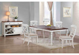 DLU-ADW4276-C12-SRAW6PC Sunset Trading 6 Piece Andrews Butterfly Leaf Dining Set with Server