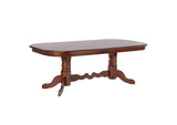 DLU-ADW4296-CT Sunset Trading Double Pedestal Extendable Dining Table