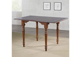 PK-ADW3448-CT Sunset Trading Andrews 48" Rectangular Extendable Drop Leaf Dining Table | Chestnut Brown | Seats 6