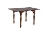 PK-ADW3448-C50-CT3P Sunset Trading Andrews 3 Piece 48" Rectangular Dining Set | Expandable Drop Leaf Table | Chestnut Brown | 2 Napoleon Chairs | Seats 6