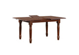 PK-ADW3660-820-CT5P Sunset Trading Andrews 5 Piece 60" Rectangular Extendable Dining Set with Arrowback Chairs | Butterfly Leaf Table | Chestnut Brown