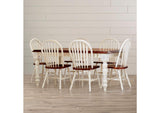 DLU-SLT4272-820-AW7PC Sunset Trading Andrews 7 Piece Extendable Dining Set with Arrowback Chairs