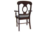 DLU-ADW-C50A-CT-2 Sunset Trading Andrews Napoleon Arm Chair | Chestnut | Set of 2