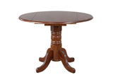 DLU-ADW4242-820-CT3PC Sunset Trading 3 Piece 42" Round Drop Leaf Dining Set with Arrowback Chairs