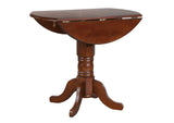 DLU-ADW4242CB-CT Sunset Trading Round Drop Leaf Pub Table | Chestnut