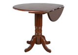 DLU-ADW4242CB-CT Sunset Trading Round Drop Leaf Pub Table | Chestnut