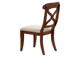DLU-ADW4276-C12-CT5PC Sunset Trading 5 Piece Andrews Butterfly Leaf Dining Set | Chestnut