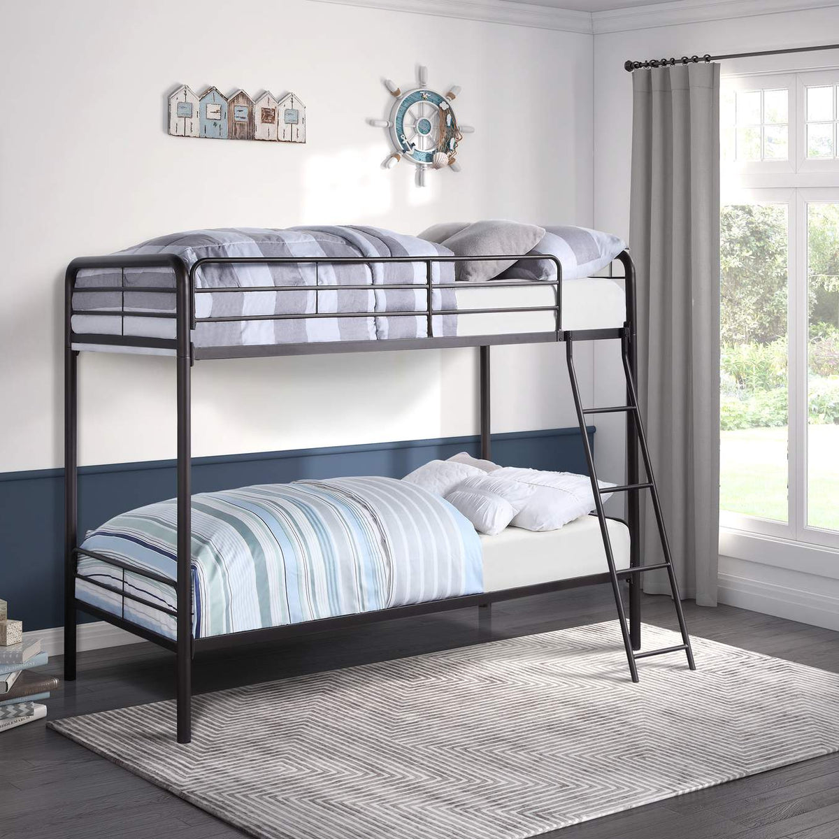 B2009DZ-1 Lunar Twin/Twin Bunk Bed