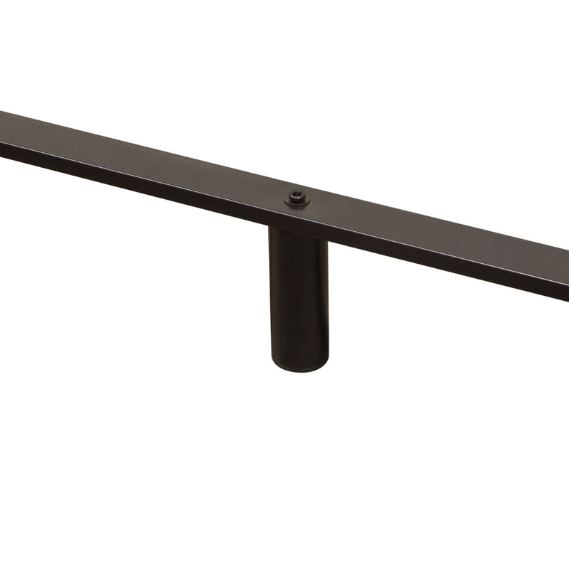 Bardot Channel Tufted Queen Bed in White Leatherette