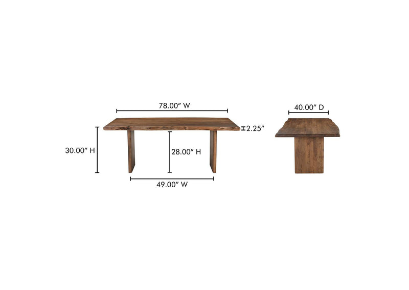 BB-1015-03-0 Lila Small Dining Table Brown