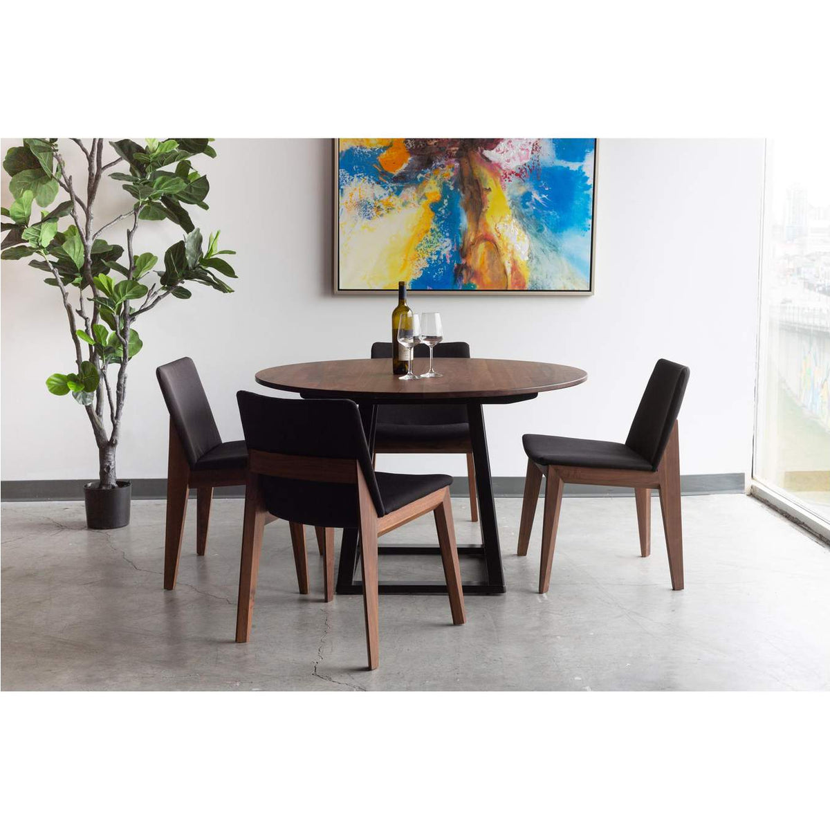 BC-1016-02 Deco Dining Chair Black - Set Of Two