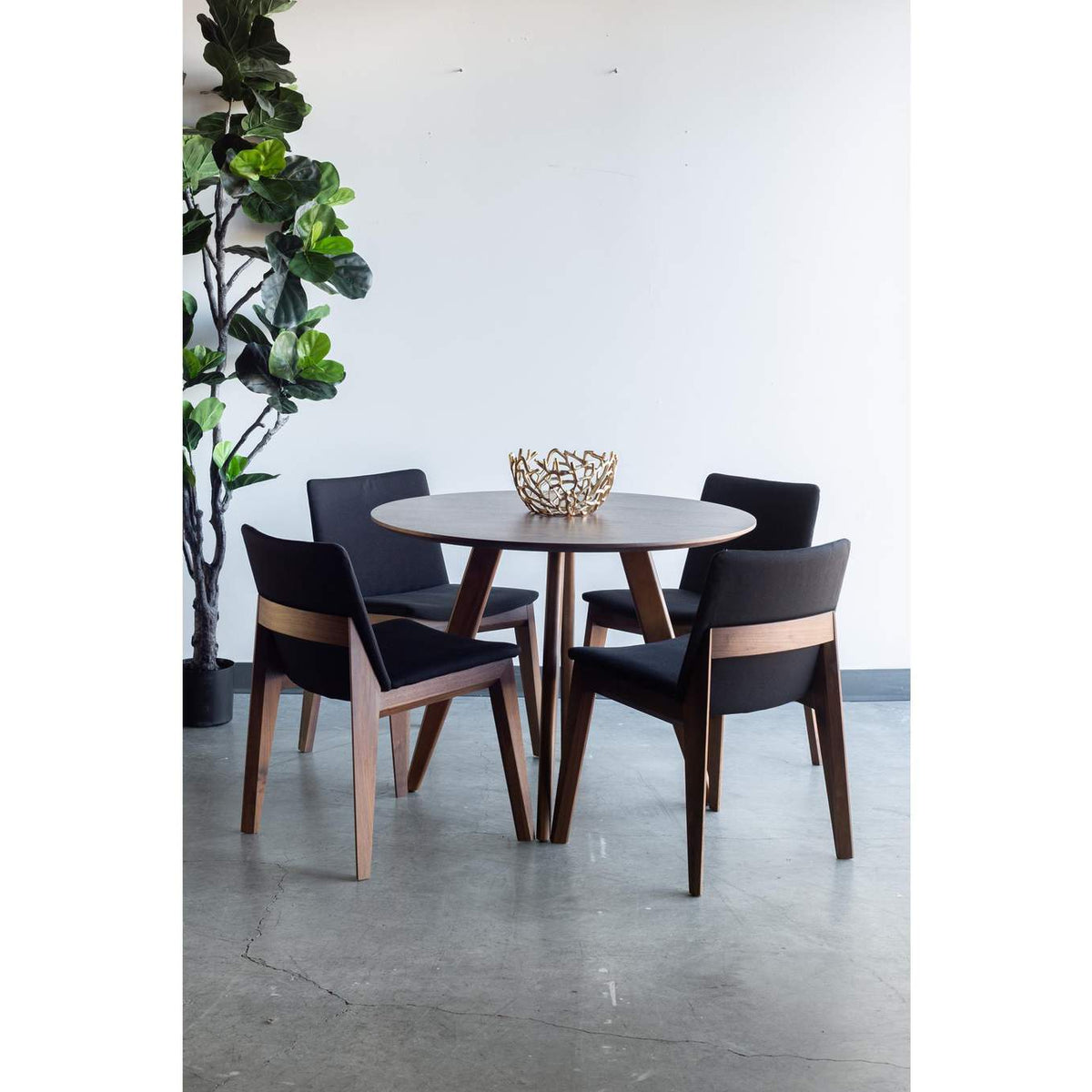BC-1016-02 Deco Dining Chair Black - Set Of Two