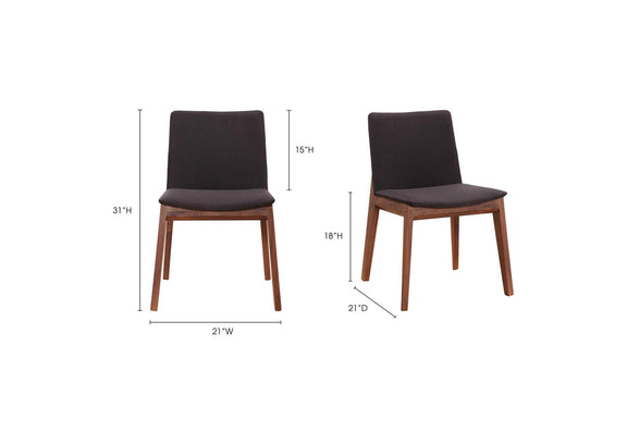 BC-1016-02 Deco Dining Chair Black - Set Of Two