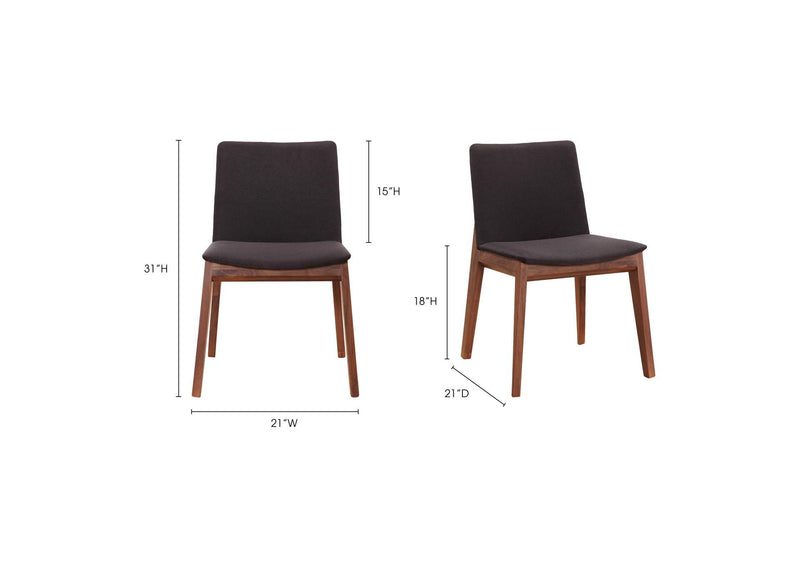 BC-1016-02 Deco Dining Chair Black - Set Of Two