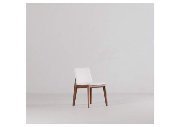 BC-1016-05 Deco Dining Chair Cream White PVC - Set Of Two
