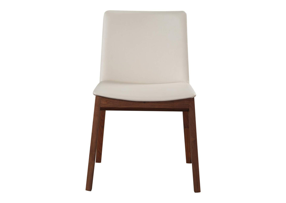 BC-1016-05 Deco Dining Chair Cream White PVC - Set Of Two