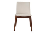 BC-1016-05 Deco Dining Chair Cream White PVC - Set Of Two