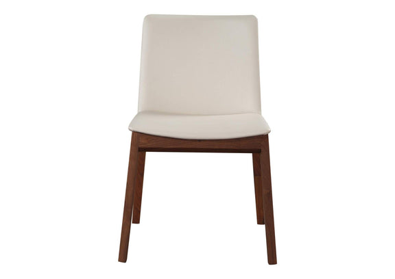BC-1016-05 Deco Dining Chair Cream White PVC - Set Of Two