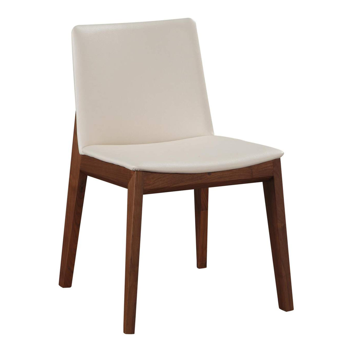 BC-1016-05 Deco Dining Chair Cream White PVC - Set Of Two