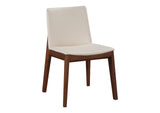 BC-1016-05 Deco Dining Chair Cream White PVC - Set Of Two