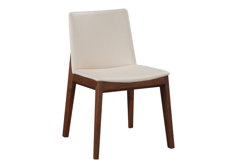 BC-1016-05 Deco Dining Chair Cream White PVC - Set Of Two