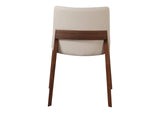 BC-1016-05 Deco Dining Chair Cream White PVC - Set Of Two