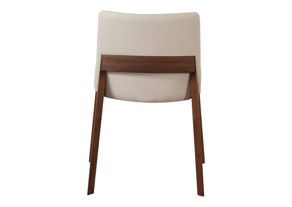 BC-1016-05 Deco Dining Chair Cream White PVC - Set Of Two