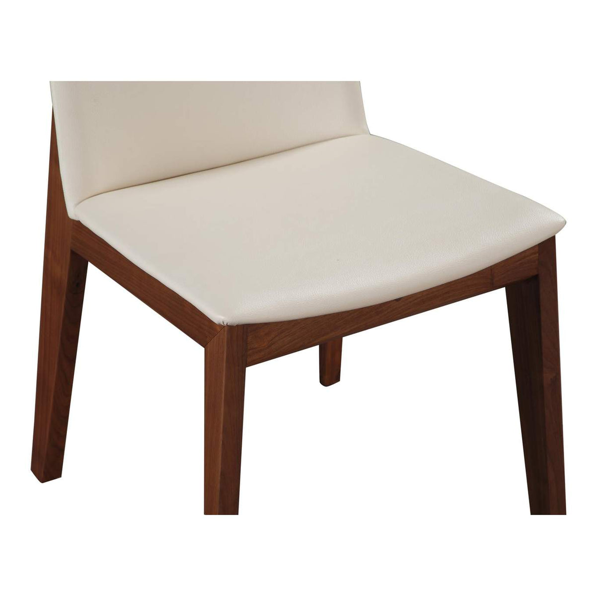 BC-1016-05 Deco Dining Chair Cream White PVC - Set Of Two