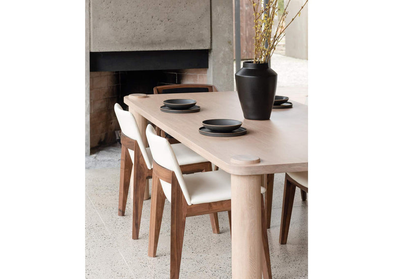 BC-1016-05 Deco Dining Chair Cream White PVC - Set Of Two